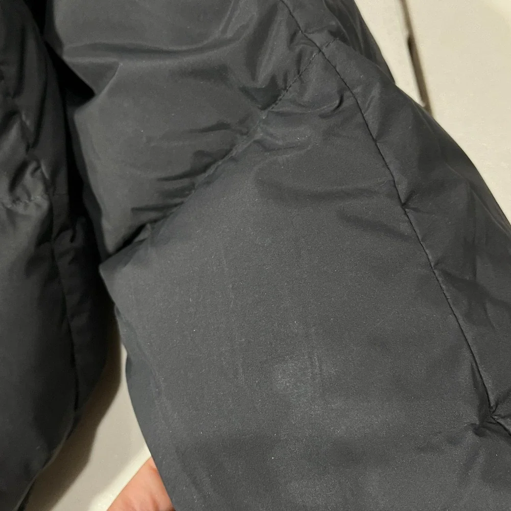 Lululemon Wunder Puff Jacket Black Goose Down Hooded Puffer Coat Womens 12 - Picture 13 of 16